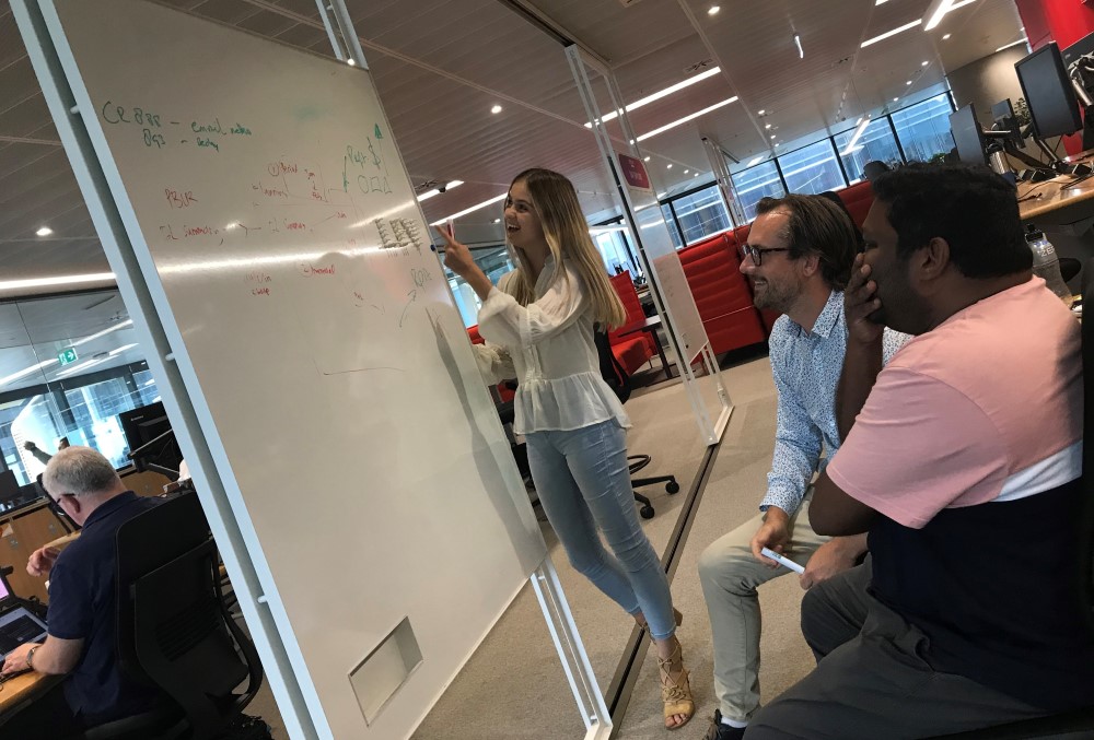 Capgemini Australia Graduate - Young female professional discussing with his manager.