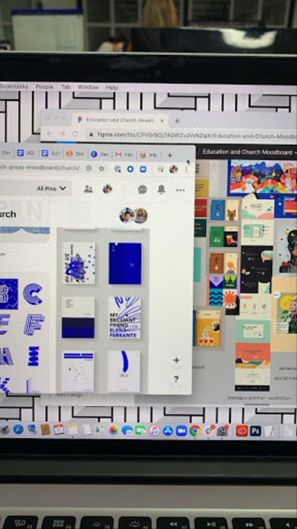 Laptop with art outputs