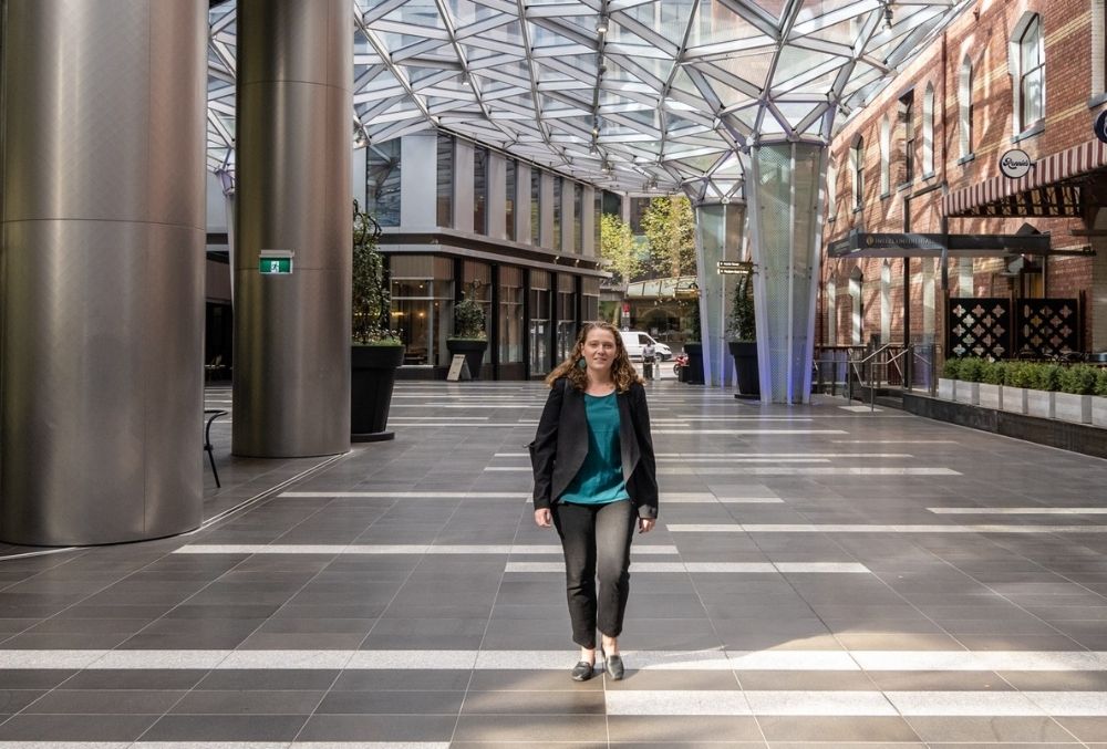 white & case Mikaylie going to work